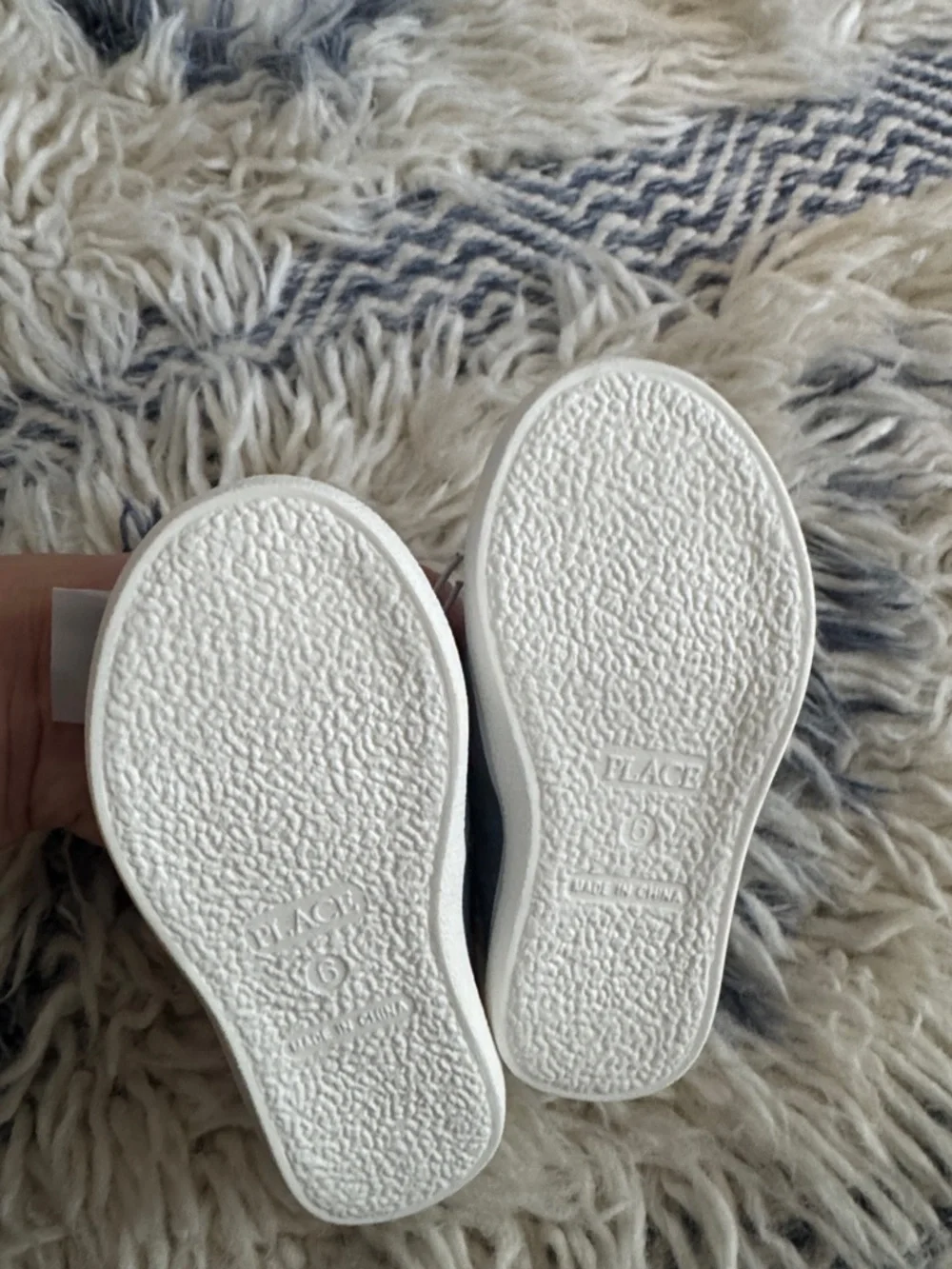 Place Kids Navy Denim Moccasins with Brown Laces